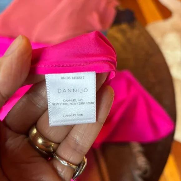 Silk hot-pink slip dress - Dannijo - Picture 6 of 6